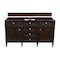 James Martin Vanities Brittany 60in Double Vanity Cabinet, Burnished Mahogany 650-V60D-M-BNM - alternate 1